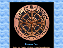 Tablet Screenshot of copper-by-design.com